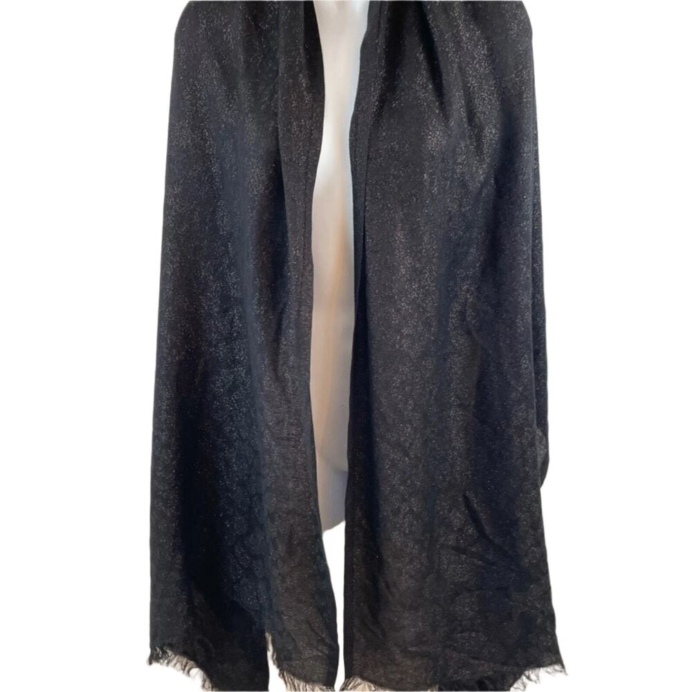 INC International Concepts Women's Luxury Jacquard Print Metallic Scarf